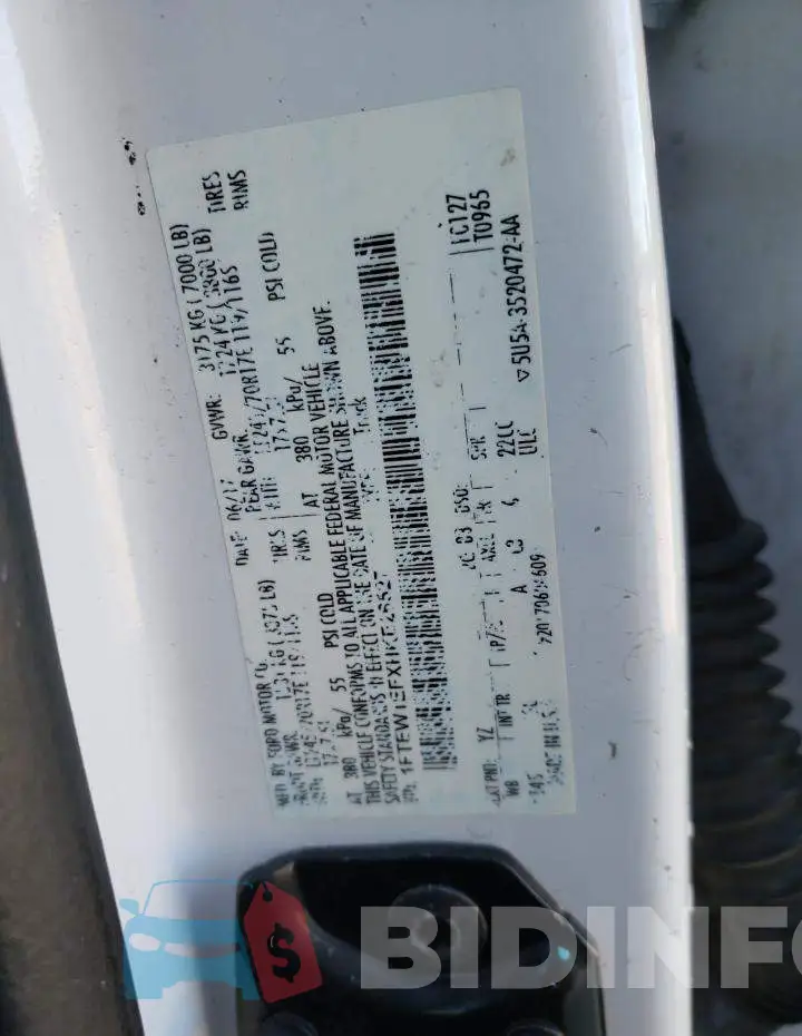 1FTEW1EFXHKE26527 Photo# 12