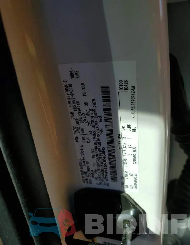 1FTFW1EG5JFA64845 Photo# 12