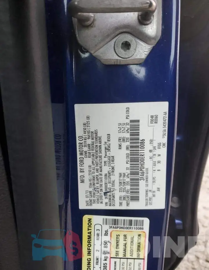 3FA6P0HD0ER110086 Photo# 12