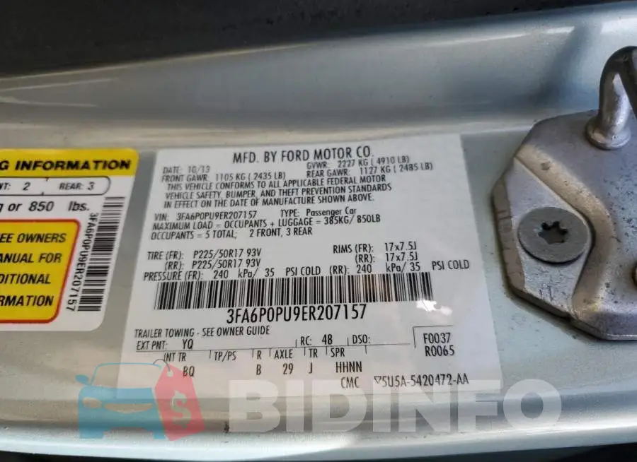 3FA6P0PU9ER207157 Photo# 12