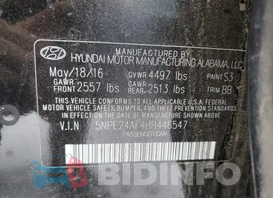 5NPE24AF4HH446547 Photo# 13