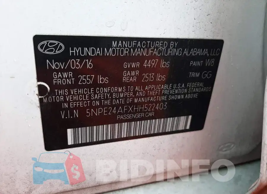 5NPE24AFXHH522403 Photo# 12