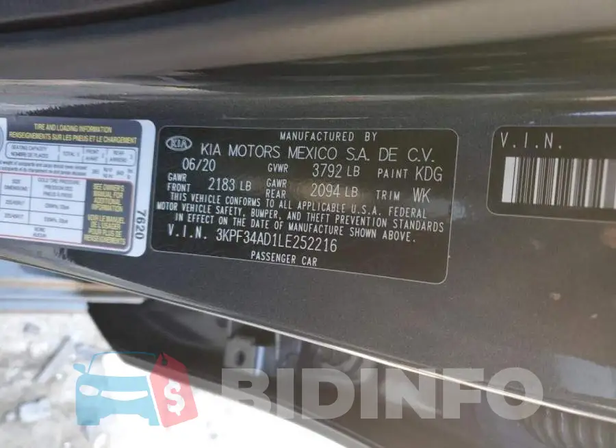 3KPF34AD1LE252216 Photo# 13