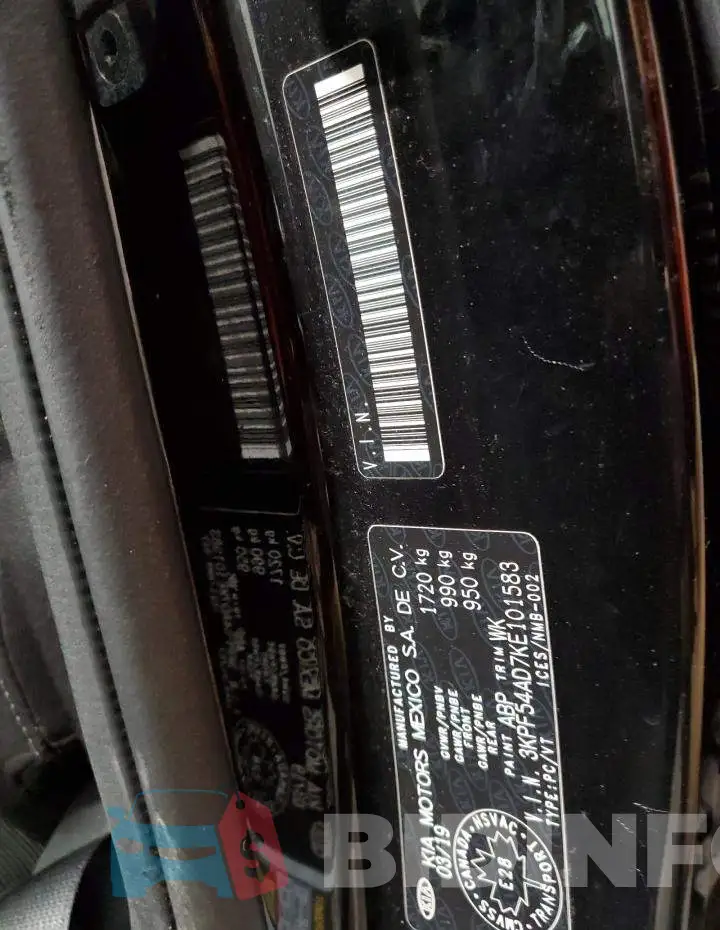3KPF54AD7KE101583 Photo# 12