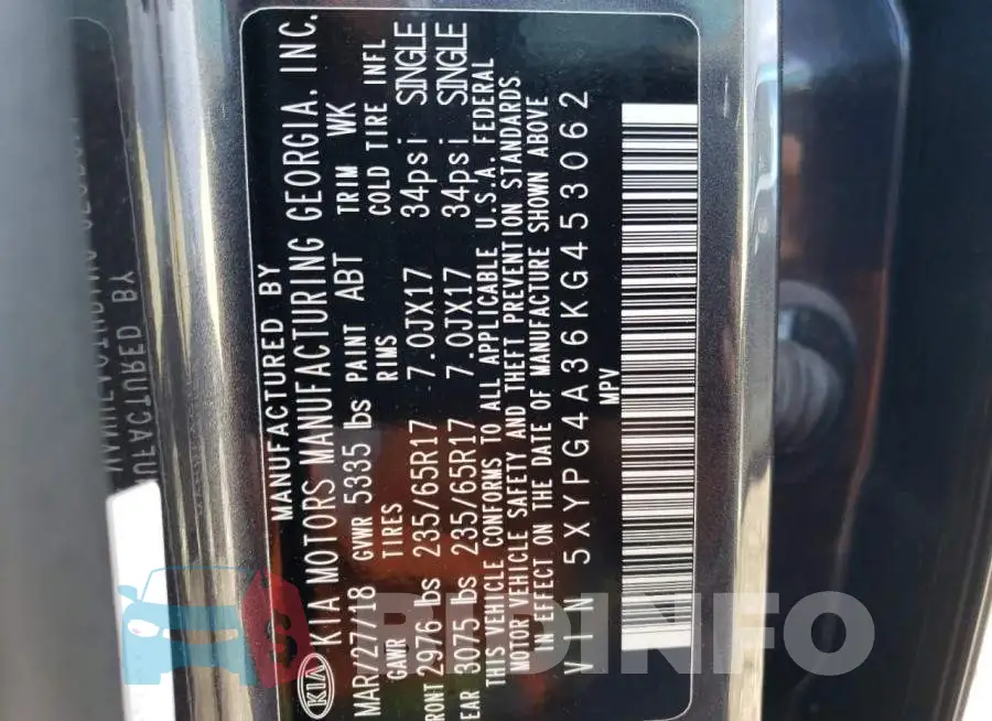 5XYPG4A36KG453062 Photo# 13