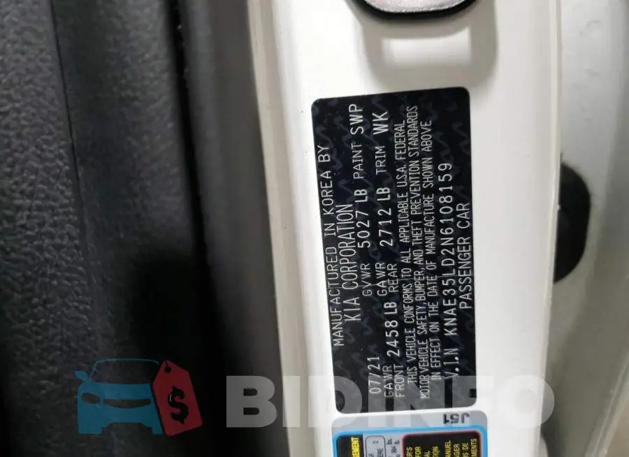 KNAE35LD2N6108159 Photo# 13