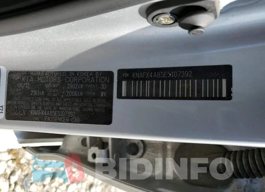 KNAFX4A85E5107392 Photo# 12