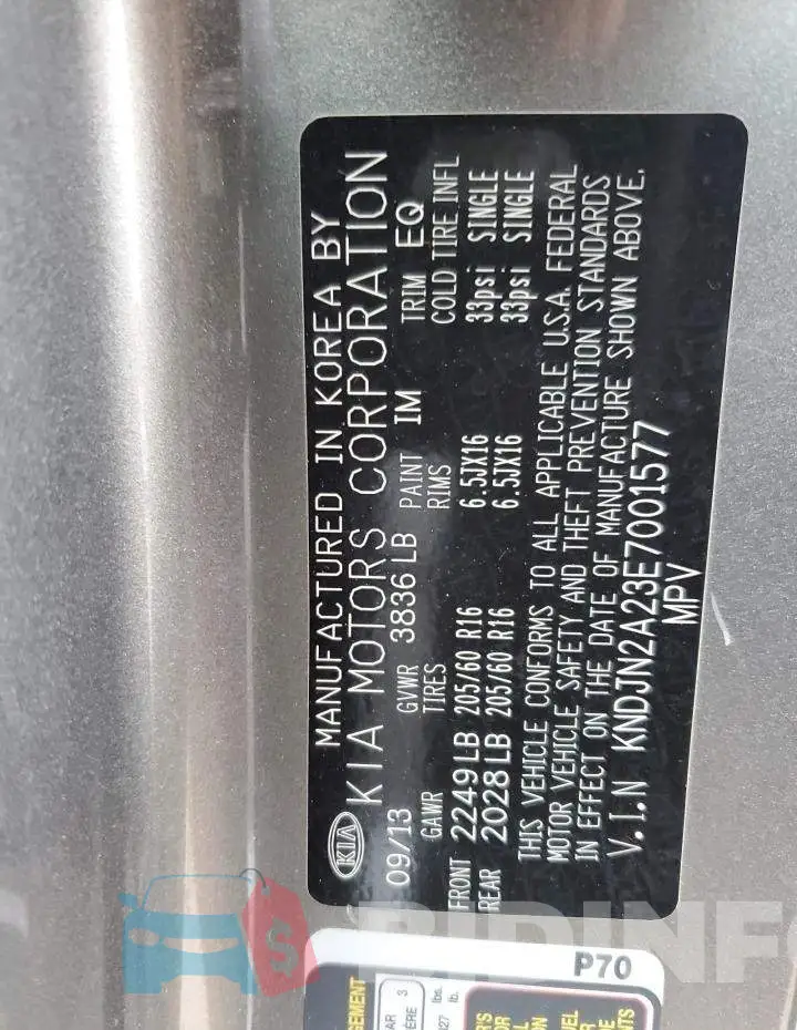 KNDJN2A23E7001577 Photo# 12