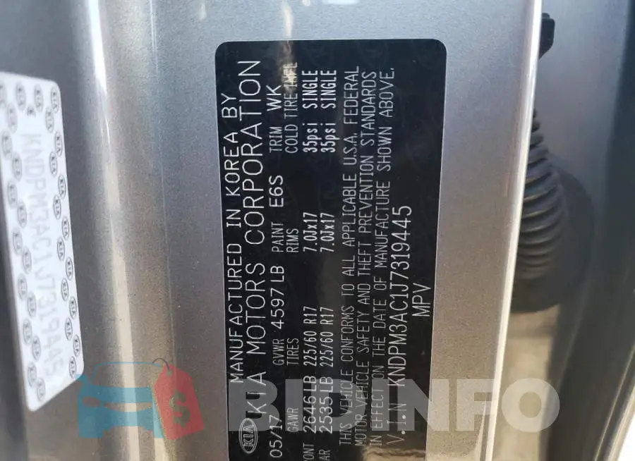 KNDPM3AC1J7319445 Photo# 13
