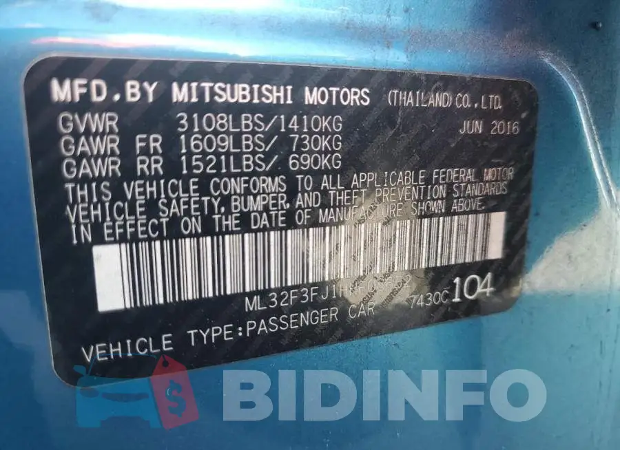 ML32F3FJ1HHF08652 Photo# 12