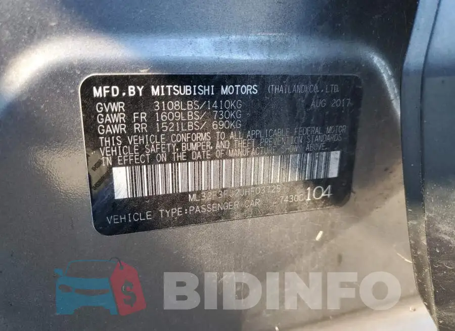 ML32F3FJ2JHF03725 Photo# 12