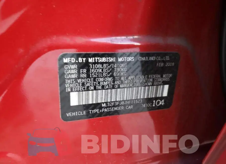 ML32F3FJ8JHF11523 Photo# 12
