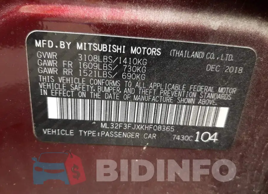 ML32F3FJXKHF08365 Photo# 12