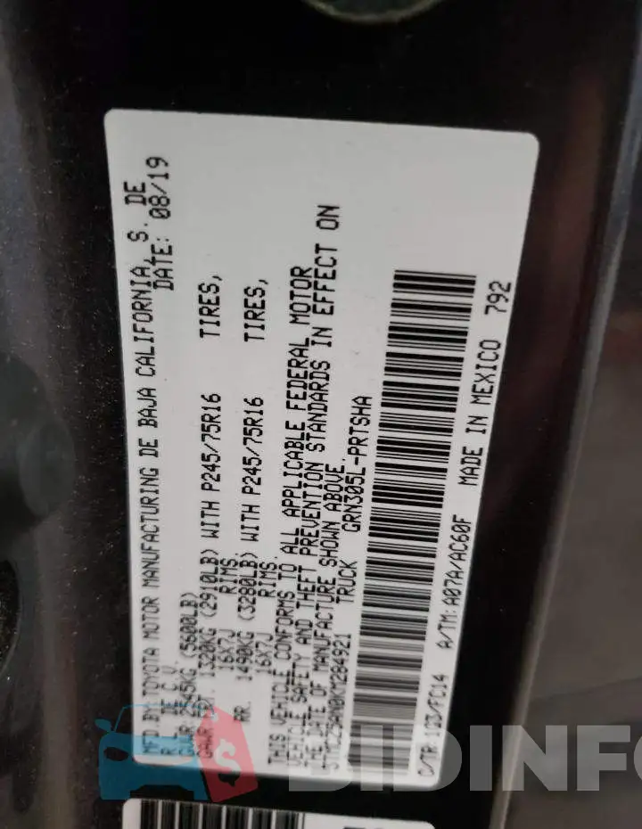 3TMCZ5AN0KM284921 Photo# 12