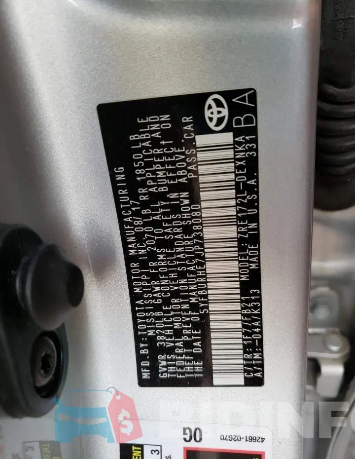 5YFBURHE7JP738080 Photo# 12