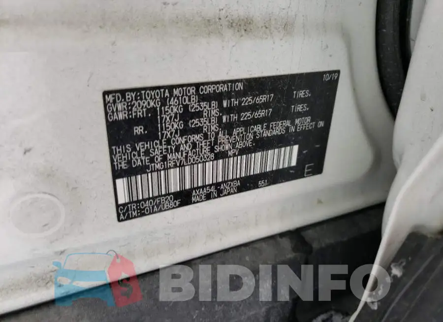 JTMG1RFV7LD050328 Photo# 14