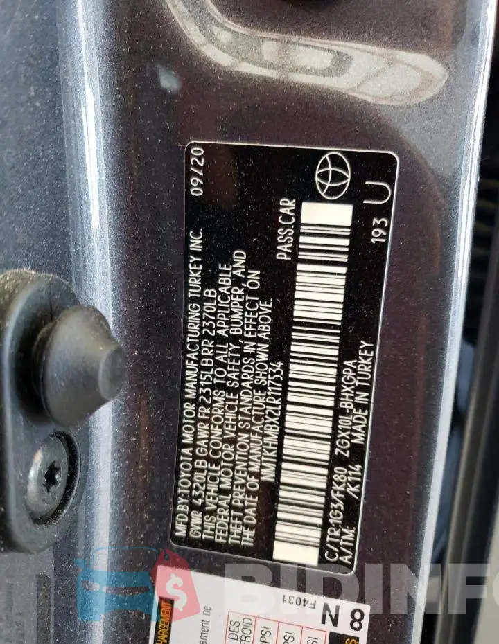 NMTKHMBX2LR117534 Photo# 12