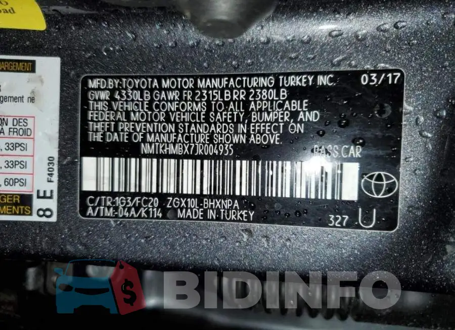 NMTKHMBX7JR004935 Photo# 14
