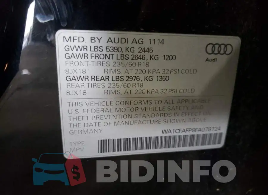 WA1CFAFP8FA078724 Photo# 12