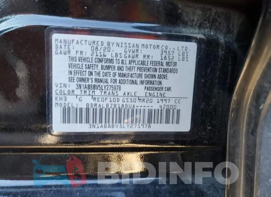3N1AB8BV5LY275978 Photo# 12
