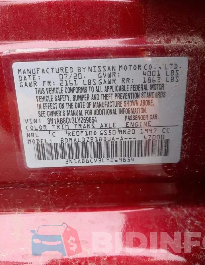 3N1AB8CV3LY269854 Photo# 13