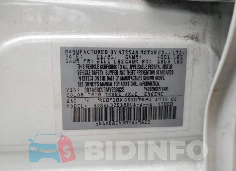3N1AB8CV3MY239822 Photo# 12