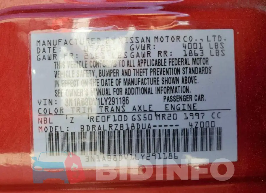 3N1AB8DV1LY291186 Photo# 12
