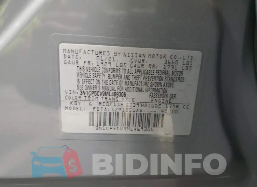 3N1CP5CV9ML469306 Photo# 12