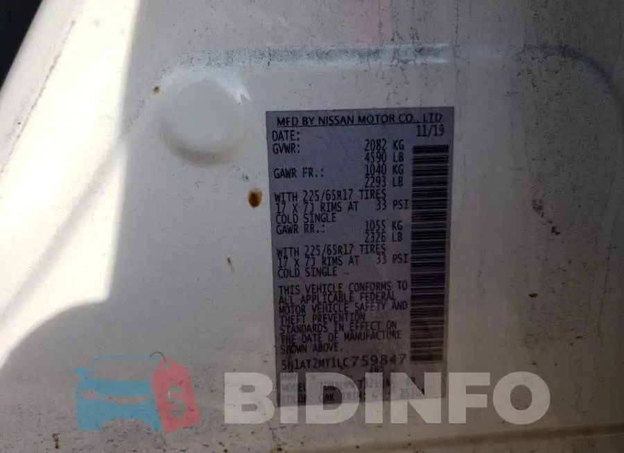 5N1AT2MT1LC759847 Photo# 13