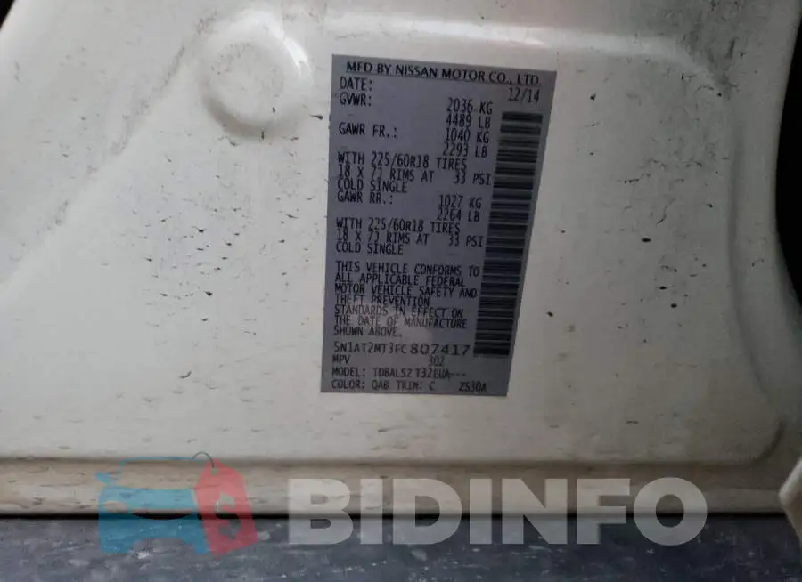 5N1AT2MT3FC807417 Photo# 12
