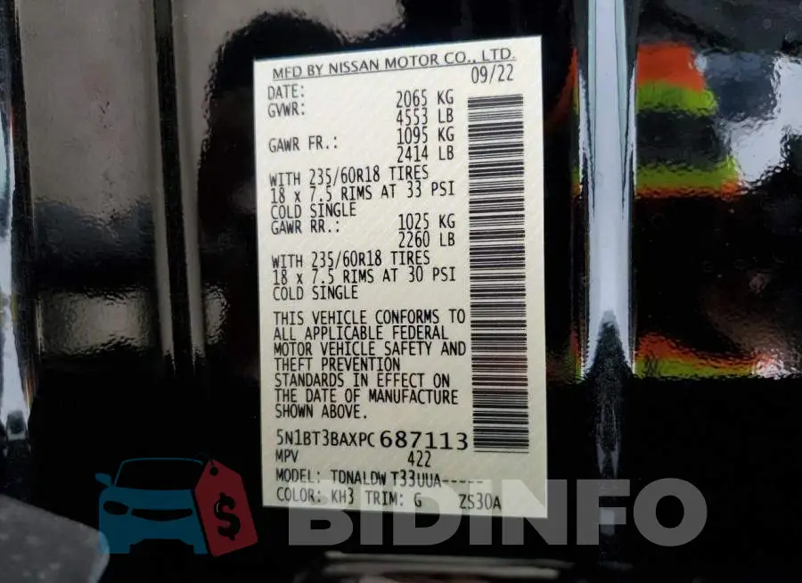 5N1BT3BAXPC687113 Photo# 13