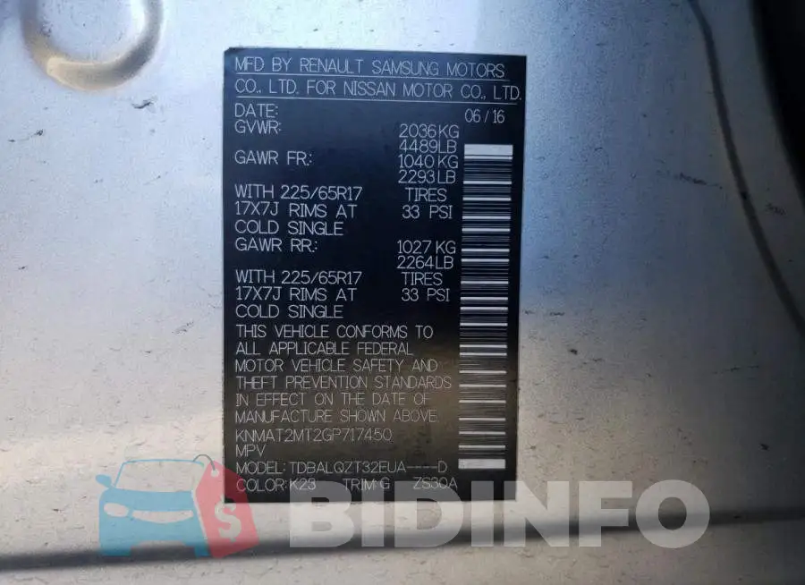 KNMAT2MT2GP717450 Photo# 12