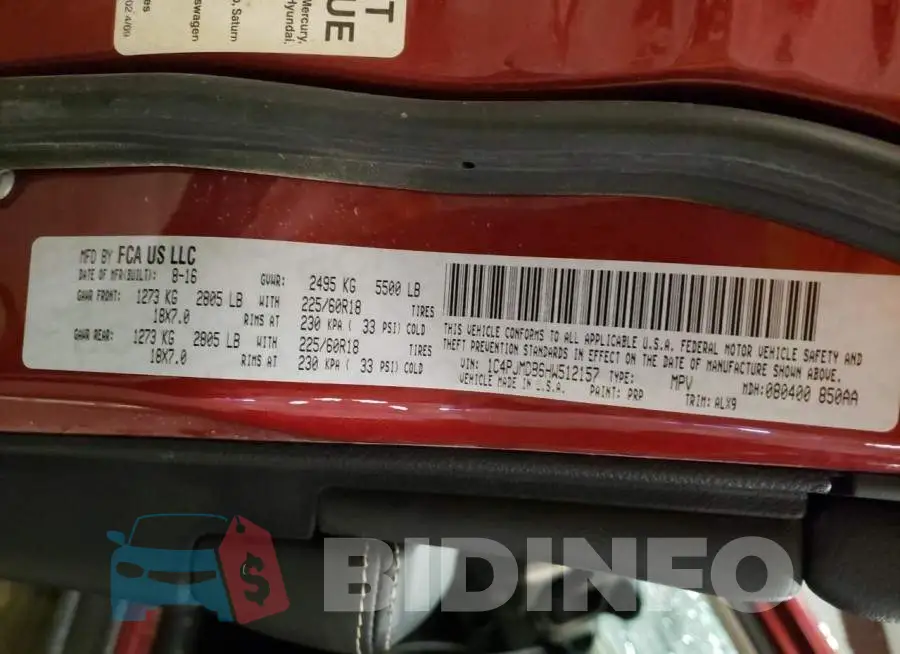 1C4PJMDB6HW512157 Photo# 12