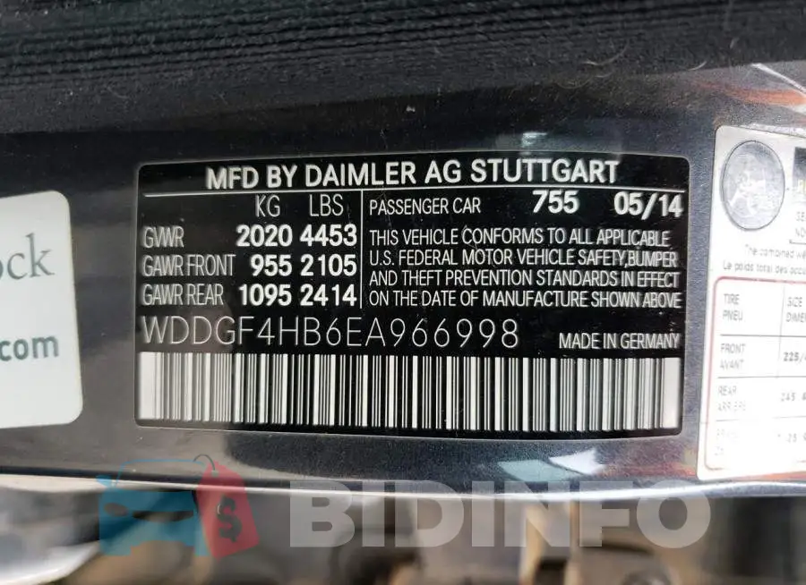 WDDGF4HB6EA966998 Photo# 12