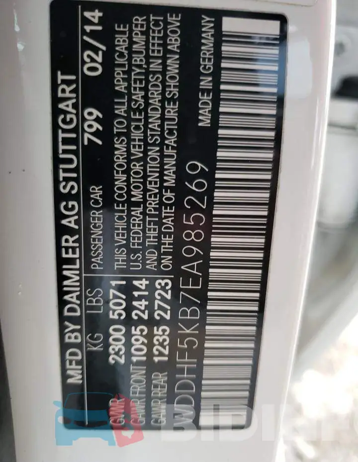 WDDHF5KB7EA985269 Photo# 12