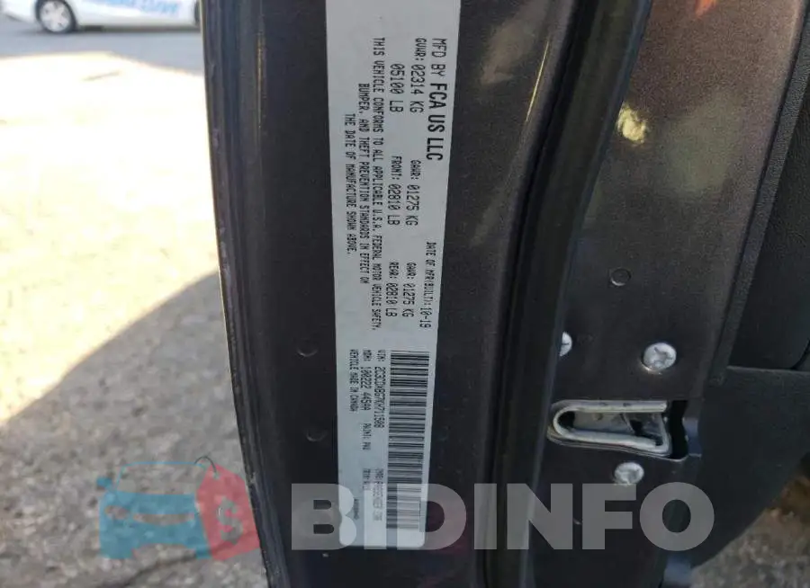 2C3CDXBG7KH711508 Photo# 12