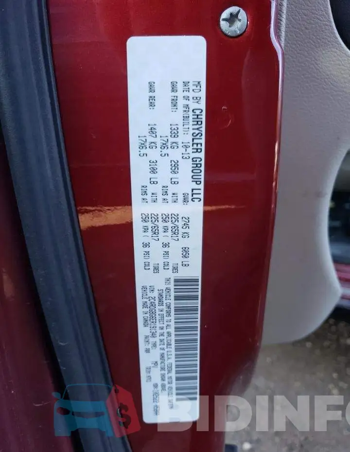 2C4RDGBG6ER191340 Photo# 10