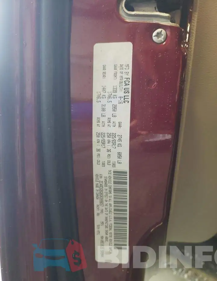 2C4RDGBG8GR399657 Photo# 13