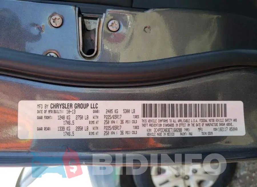 3C4PDCAB3ET160288 Photo# 14