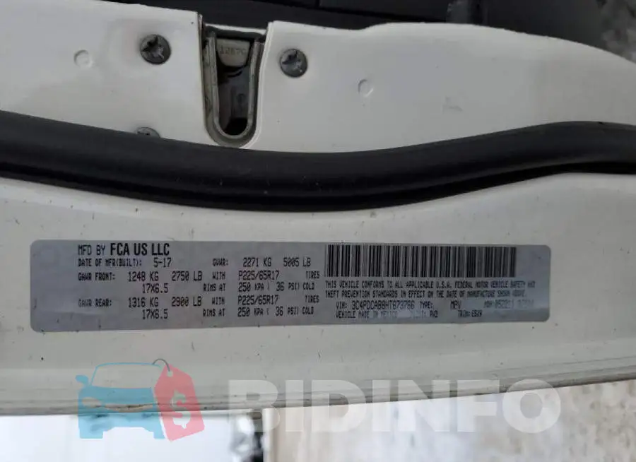 3C4PDCAB8HT673766 Photo# 13
