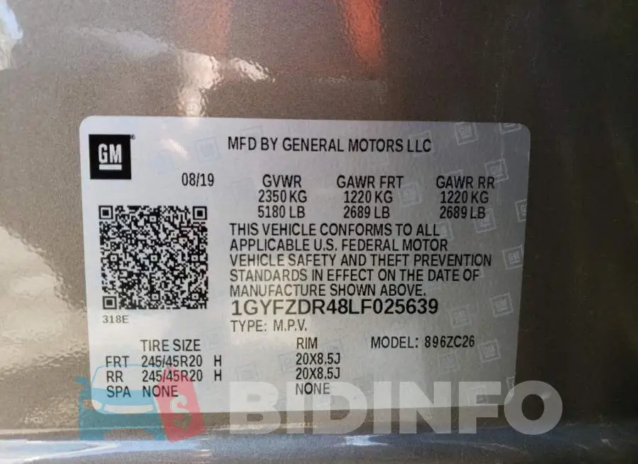 1GYFZDR48LF025639 Photo# 13
