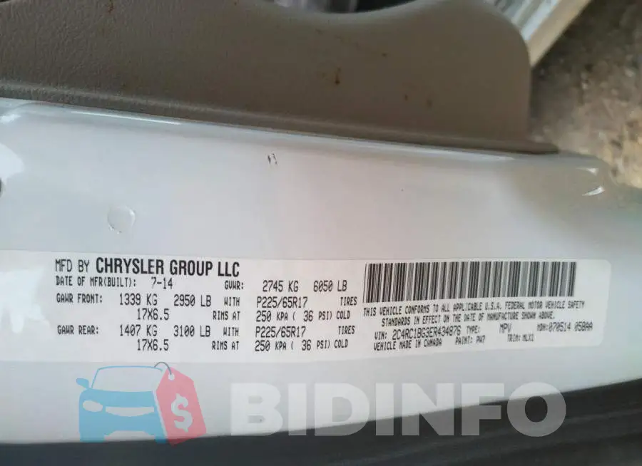 2C4RC1BG3ER434876 Photo# 10