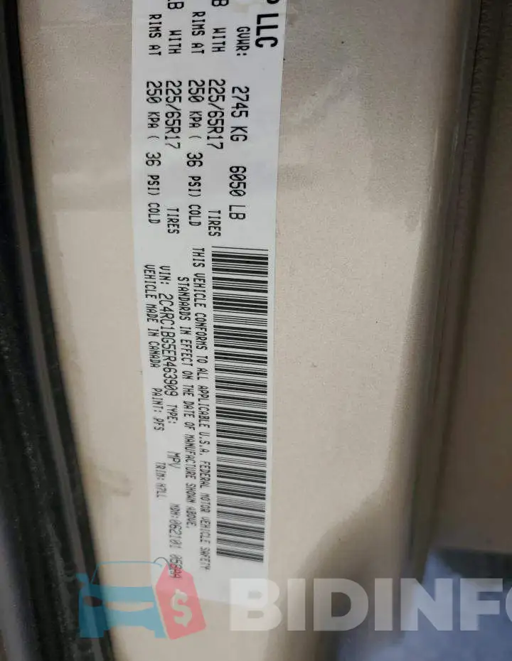2C4RC1BG5ER463909 Photo# 12