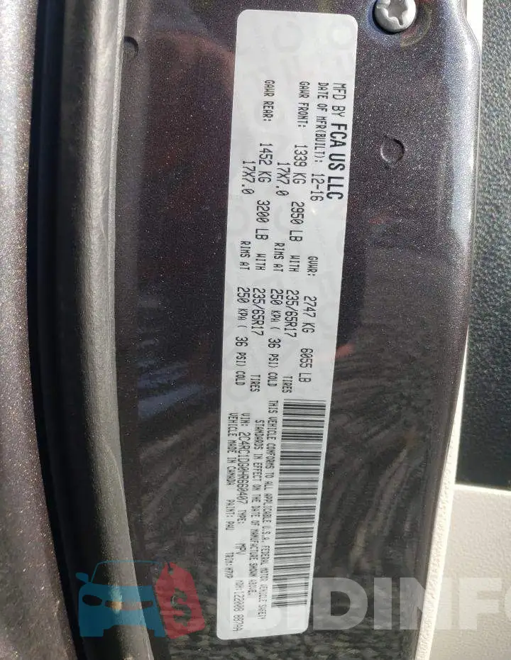 2C4RC1DG0HR660407 Photo# 13