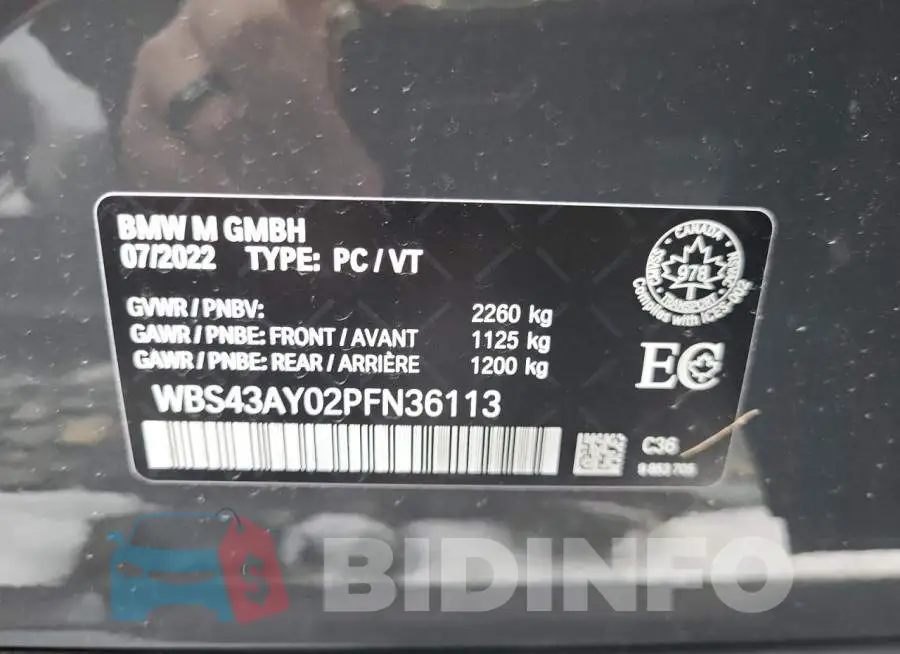 WBS43AY02PFN36113 Photo# 12