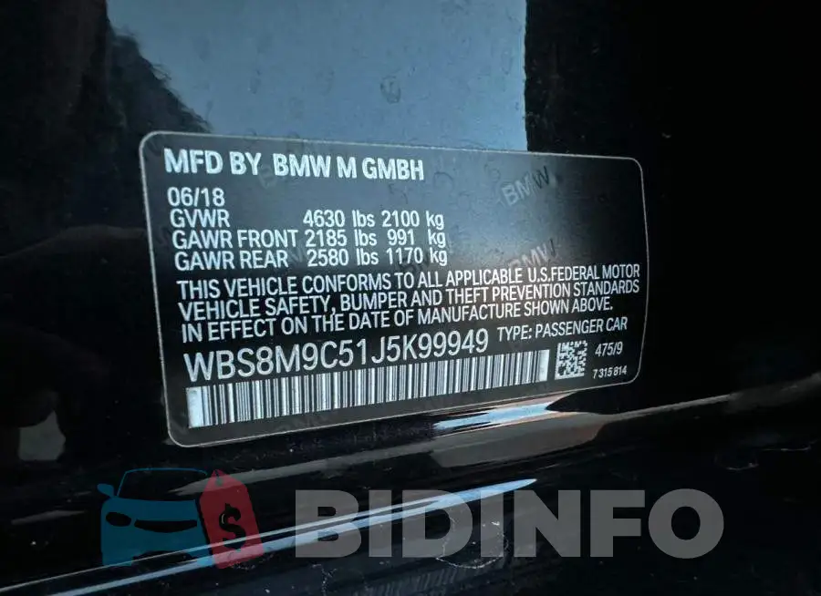 WBS8M9C51J5K99949 Photo# 10