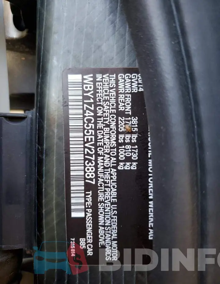 WBY1Z4C55EV273887 Photo# 12