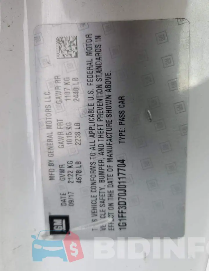1G1FF3D70J0117704 Photo# 12