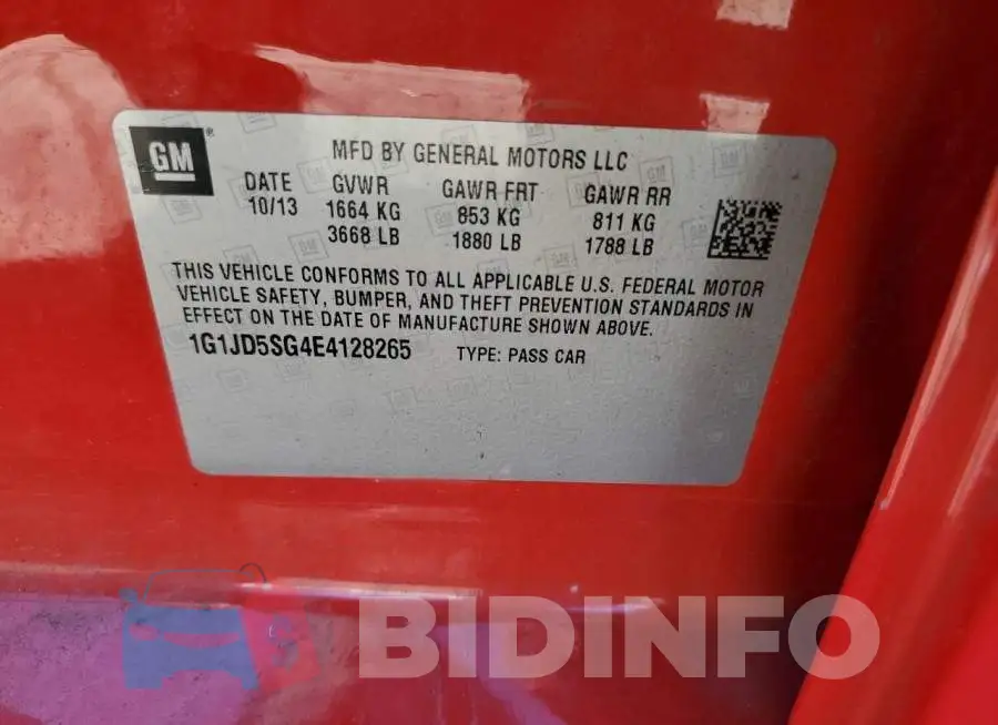 1G1JD5SG4E4128265 Photo# 12
