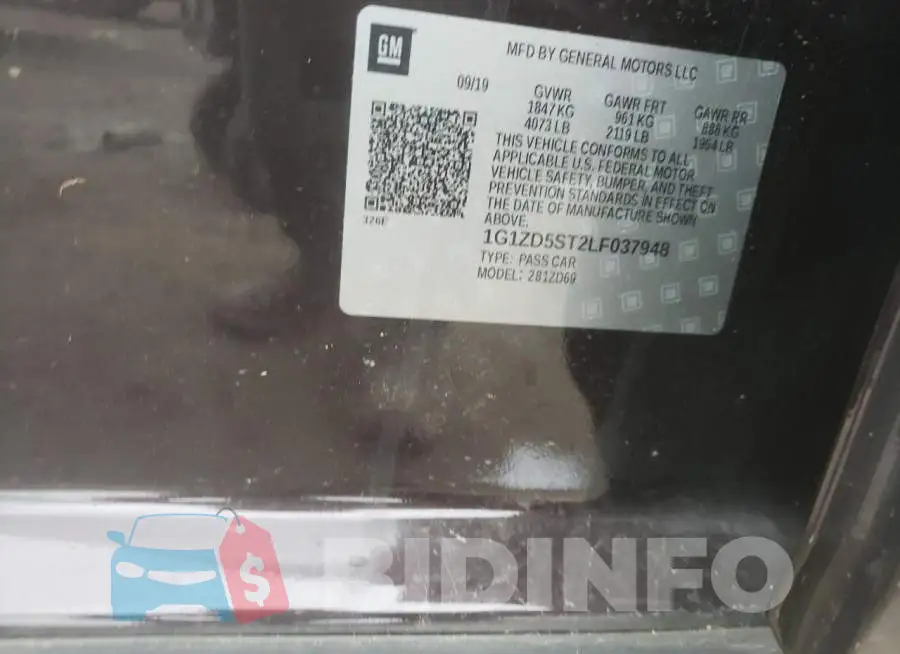 1G1ZD5ST2LF037948 Photo# 13